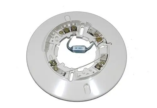 System Sensor detector mounting base with wiring terminals