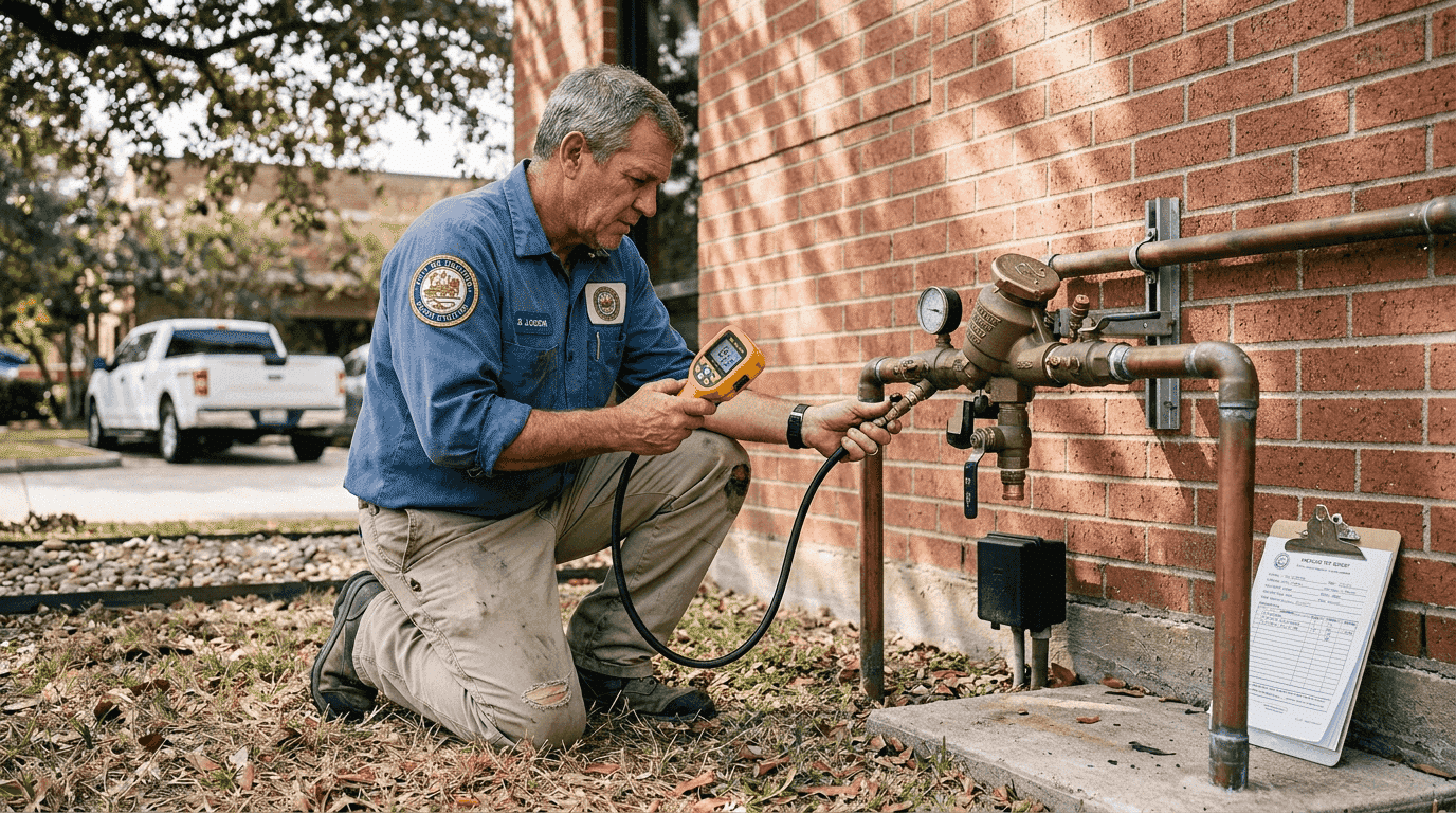 Backflow preventer testing guide for Houston managers